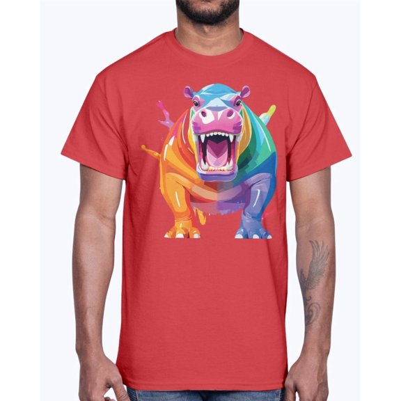 Animals Shirt, Tee Shirt with Hippo