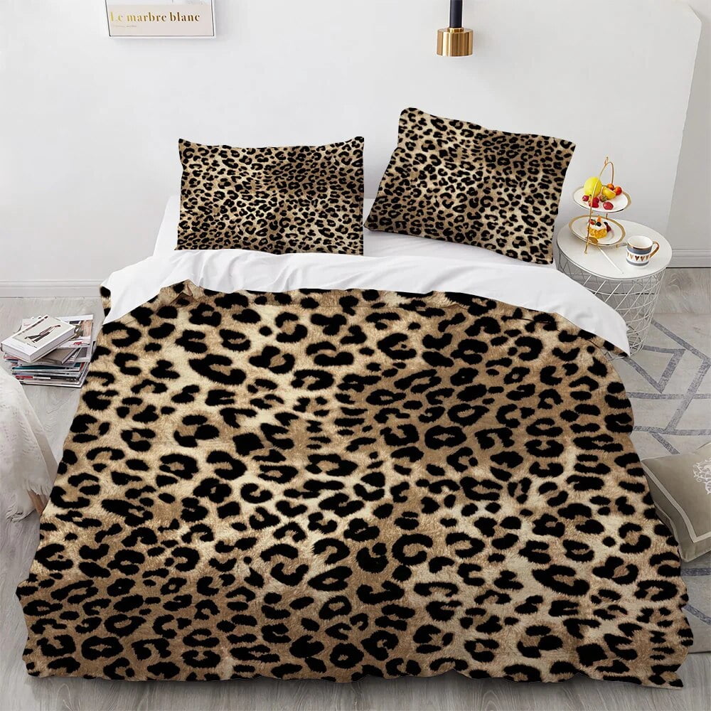 Snakeskin Python Skin Pattern Print Duvet Cover Bedding Set main image 1