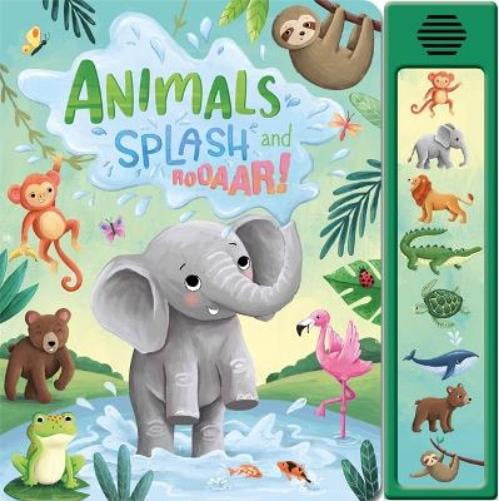 Sparkpool Animals Splash and Rooaar! (Board Book) 8 button sound book