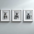thumbnail image 1 of Animals Taking a Bath Abstract Funny Canvas Painting Print Wall Art for Living Room Bathroom Decoration Frameless, 1 of 7