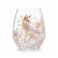 thumbnail image 1 of Animals Themed Glass Cup, 15 oz Large Capacity 2D Printed Animal Design Drinking Glass for Water, Coffee, Tea, 1 of 8