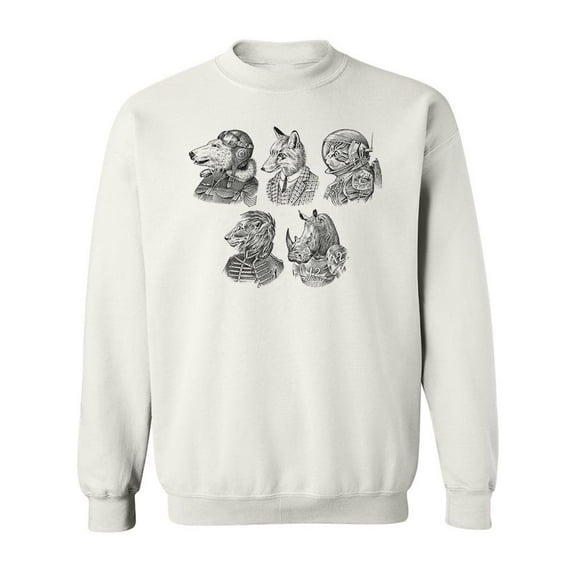 Animals With Professions Sweatshirt Men -Image by Shutterstock, Male XX-Large