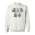 thumbnail image 1 of Animals With Professions Sweatshirt Men -Image by Shutterstock, Male x-Large, 1 of 4