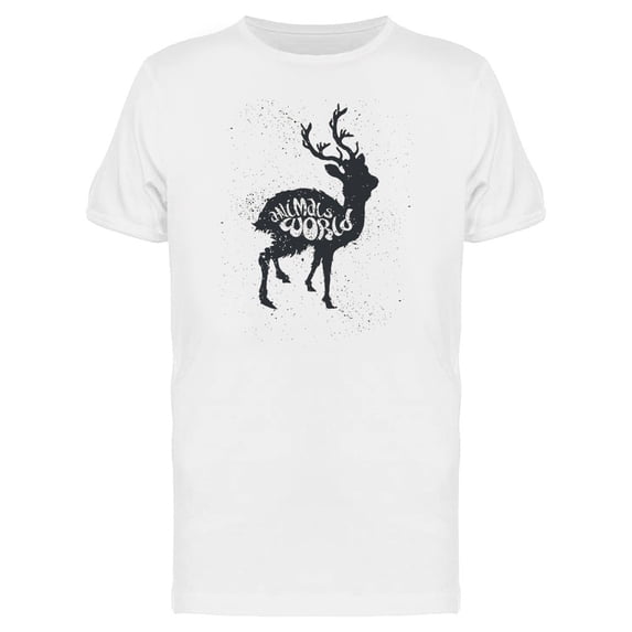 Animals World Deer Silhouette Tee Men's -Image by Shutterstock
