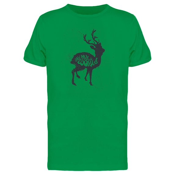 Animals World Deer Silhouette Tee Men's -Image by Shutterstock