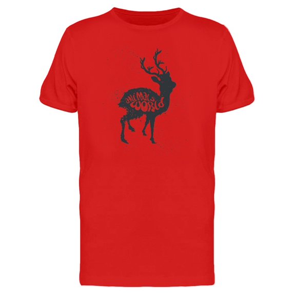 Animals World Deer Silhouette Tee Men's -Image by Shutterstock