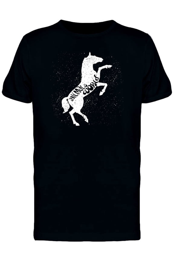 Animals World White Horse T-Shirt Men -Image by Shutterstock, Male Medium