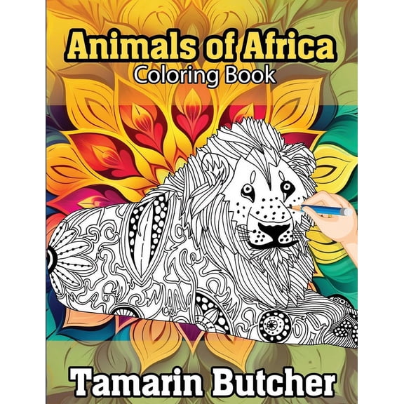Animals of Africa Coloring Book, (Paperback)