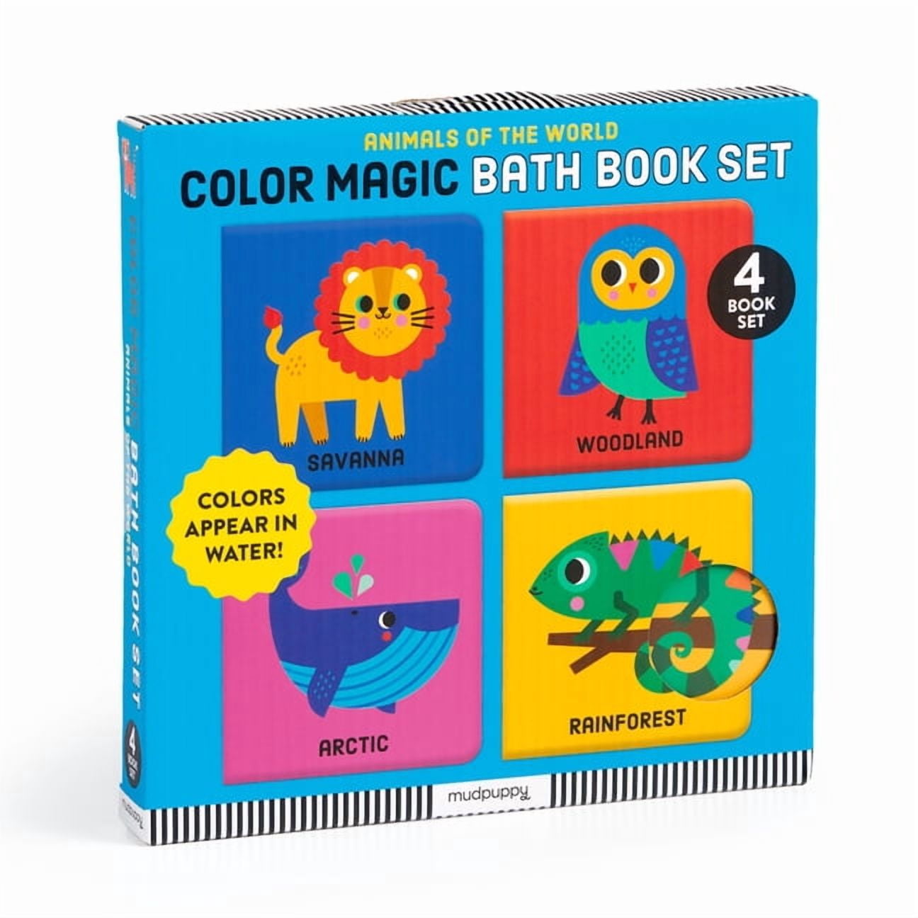 Animals of the World Color Magic Bath Book Set, (Paperback)