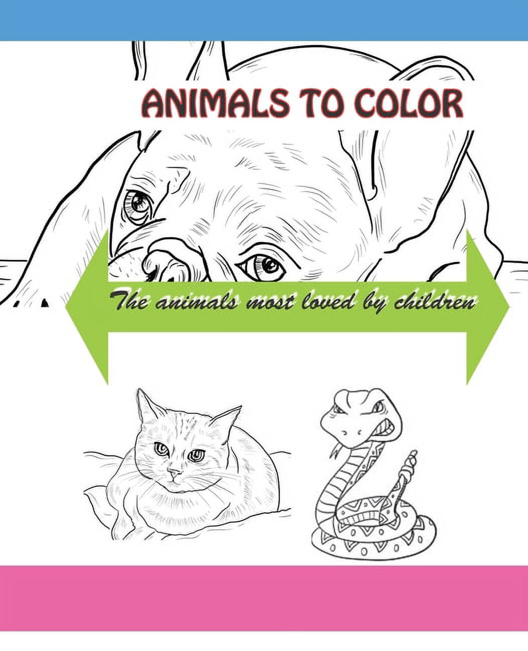 Animals to Color: The animals most loved by children (Paperback)