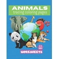 thumbnail image 1 of Animals tracing and coloring pages.: Children's Activity Book: 8.5 x 11 inch (21.59 x 27.94 cm) 25 pages Lines Shap, (Paperback), 1 of 1