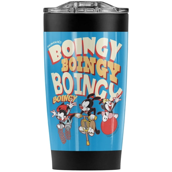 Animaniacs Boingy Stainless Steel Tumbler 20 oz Coffee Travel Mug/Cup, Vacuum Insulated & Double Wall with Leakproof Sliding Lid | Great for Hot Drinks and Cold Beverages