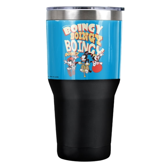 Animaniacs Boingy Stainless Steel Tumbler 30 oz Coffee Travel Cup, Vacuum Insulated & Double Wall with Leakproof Sliding Lid