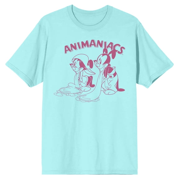 Animaniacs Cartoon Siblings Trio Men's Celadon T-shirt-XXL