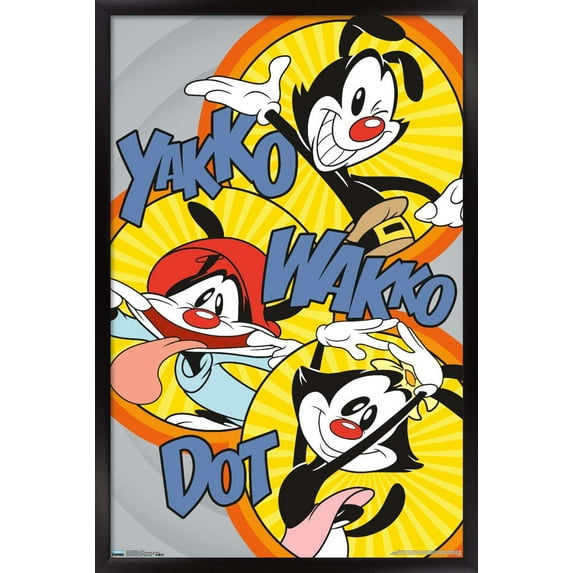 Animaniacs - Circles Wall Poster, 22.375" x 34", Framed