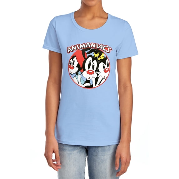 Animaniacs Crammed Women's T Shirt, Light Blue, 2X-Large