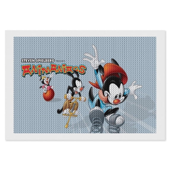 Animaniacs Diamond Art Kits for Adults 5D Diamond Art Kit Paint by Number for Beginners, DIY Paint with Round Full Drill Diamonds Gem Art for Home Wall Decor Gift