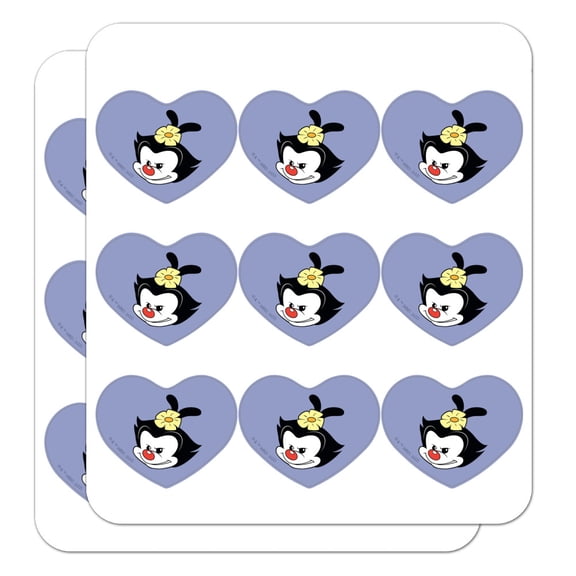 Animaniacs Dot Head Heart Shaped Planner Calendar Scrapbook Craft Stickers