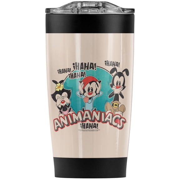 Animaniacs No Evil Stainless Steel Tumbler 20 oz Coffee Travel Mug/Cup, Vacuum Insulated & Double Wall with Leakproof Sliding Lid | Great for Hot Drinks and Cold Beverages