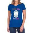 thumbnail image 1 of Animaniacs Good Idea Bad Idea Women's T Shirt, Royal, Large, 1 of 6