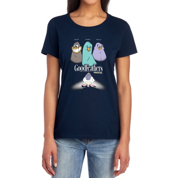 Animaniacs Goodfeathers Women's T Shirt, Navy, Small