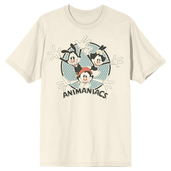 Animaniacs Jazz Hands Men's Natural Ground T-shirt-3XL