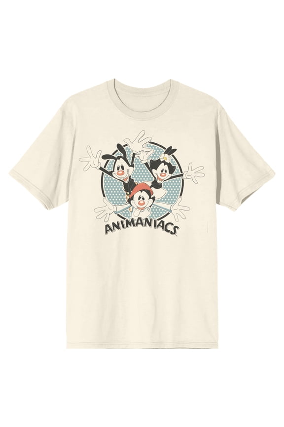 Animaniacs Jazz Hands Men's Natural Ground T-shirt-Medium
