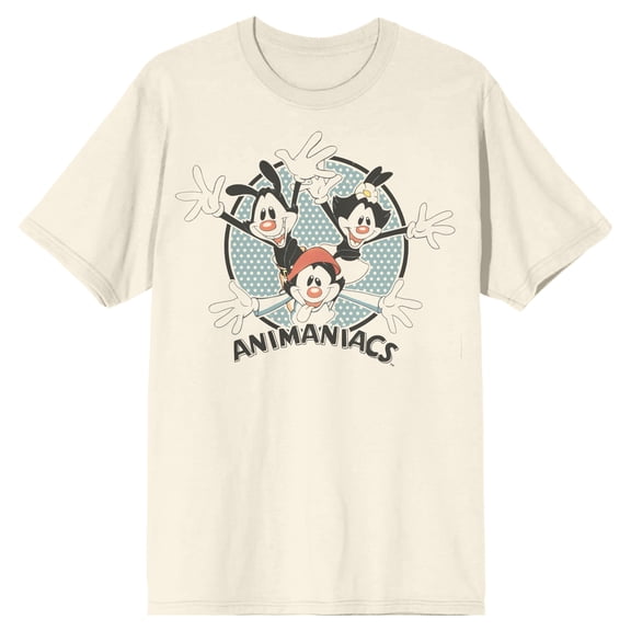 Animaniacs Jazz Hands Men's Natural Ground T-shirt-XXL