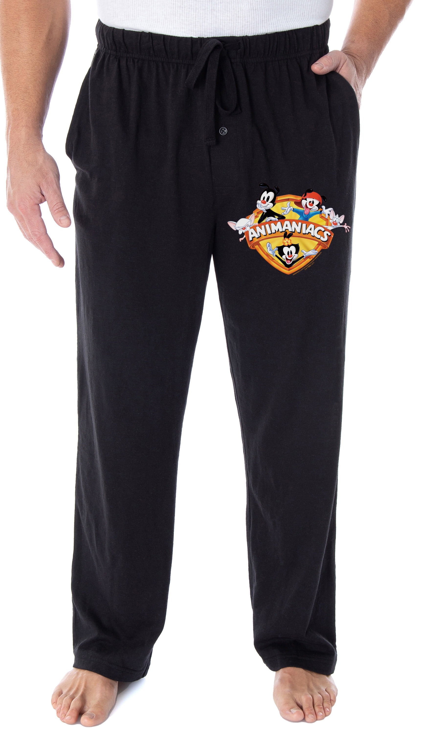 Animaniacs Men's Wakko Yakko Dot Pinky And The Brain Loungewear Pajama  Pants (LG)