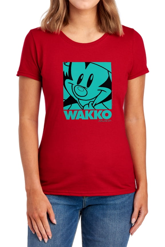 Animaniacs Pop Wakko Women's T Shirt, Red, Medium