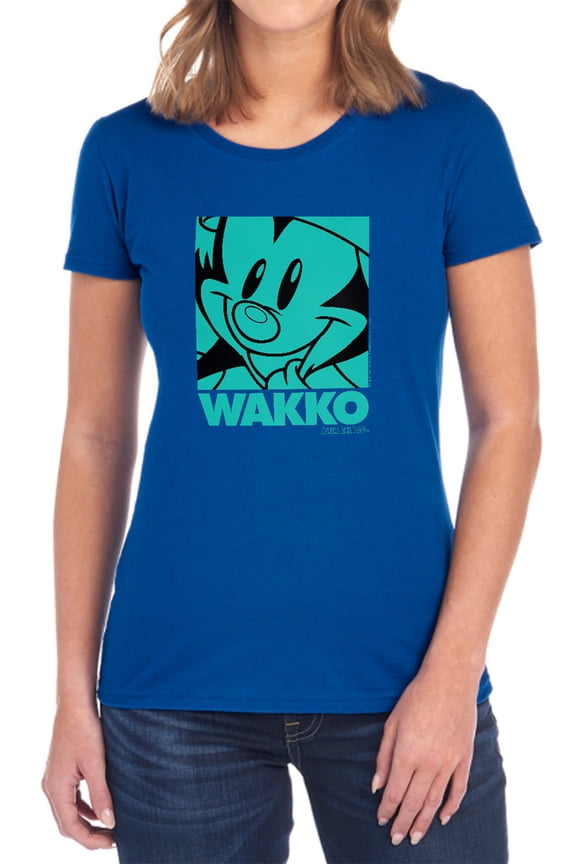 Animaniacs Pop Wakko Women's T Shirt, Royal, Medium