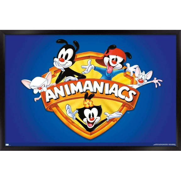 Animaniacs - Shield Wall Poster, 14.725" x 22.375", Framed