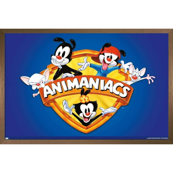 Animaniacs - Shield Wall Poster, 14.725" x 22.375", Framed