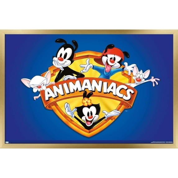 Animaniacs - Shield Wall Poster, 22.375" x 34", Framed