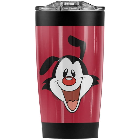 Animaniacs Yakko Head Stainless Steel Tumbler 20 oz Coffee Travel Mug/Cup, Vacuum Insulated & Double Wall with Leakproof Sliding Lid | Great for Hot Drinks and Cold Beverages