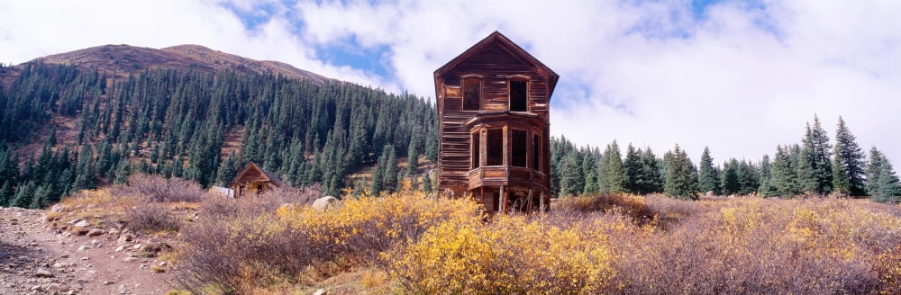 Animas Forks Ghost Town Colorado Canvas Art - Panoramic Images (36 x 12)