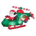 thumbnail image 1 of Animated Christmas Inflatable Santa in Helicopter, 4.5 ft Tall, Multi, 1 of 4