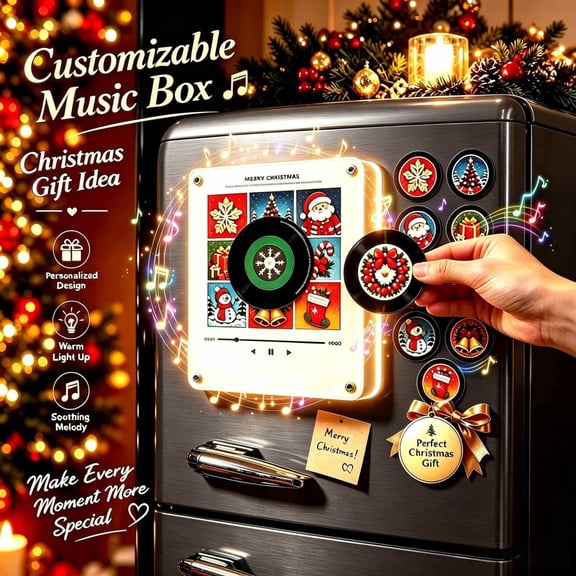 Animated Christmas Musical Decoration, USB Powered, Lighted Holiday Figurine and Novelty Gift, for Tabletop, Mantel, Living Room, Office and Christmas Party Decor