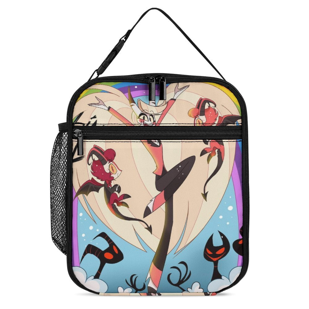 Animated Comedy Hazbin Hotel Lunch Bag Portable Insulated Lunchbag