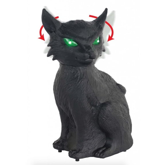 Animated Creepy Cat Decoration