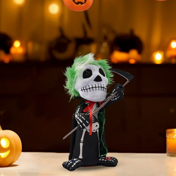 Animated Skeleton Toy with Dynamic Motion and Sound Effects for Halloween Party Decorations and Entertainment