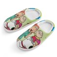 thumbnail image 1 of Animated Family Guy Kid's Cotton Slippers Winter Warm Soft Plush Slippers with Rubber Sole Non-Slip Indoor Outdoor Slip on Shoes Fluffy House Slippers For Boys Girls Teen, 1 of 8