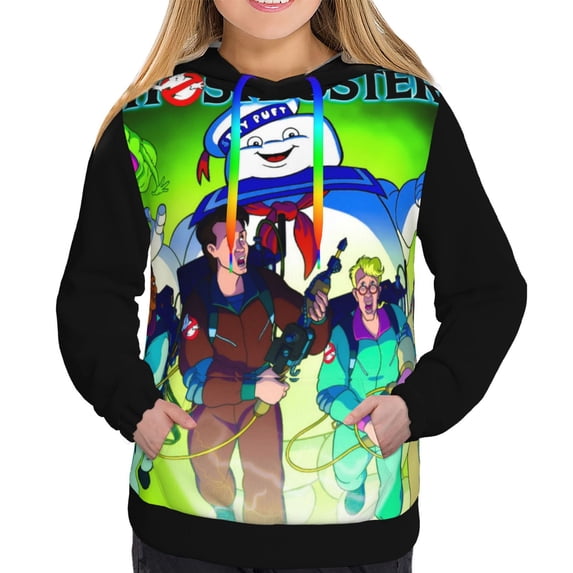 Animated Ghostbusters Sweatshirt For Womens Fashion Hoodies Pullover Athletic Daily Hoody Hooded Clothing Gift X-Large