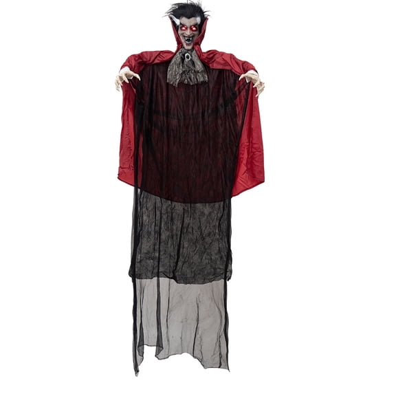 Outdoor Animated Halloween Vampire Decoration,Terrifying Sound,78.7" Animatronic Hanging Zombie Decor,Shaking Body,Sound & Motion Activated Vampire Props for Yard,Patio,Haunted House