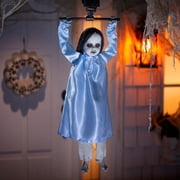 Animated Hanging Swinging Girl with Sound
