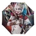 thumbnail image 1 of Animated Harley Quinn Folding Umbrella Auto Umbrella Anti-UV Protection Lightweight Windproof Portable Rain Umbrellas, 1 of 7