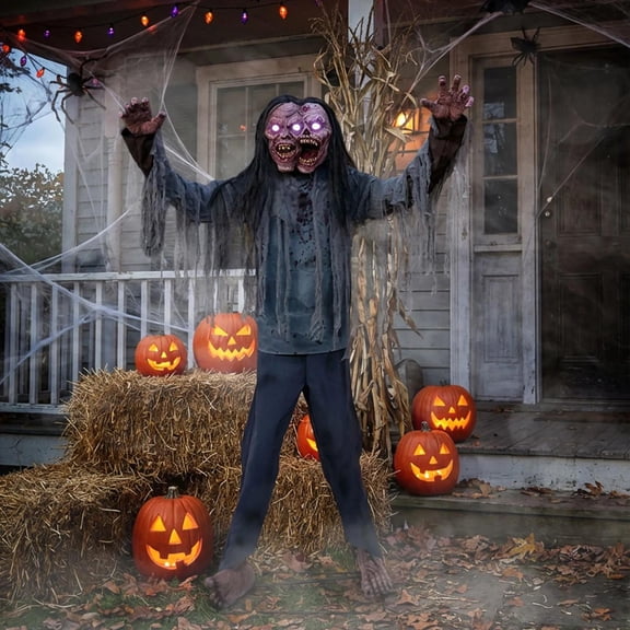 Animated Light-Up Jack & Jill Zombie