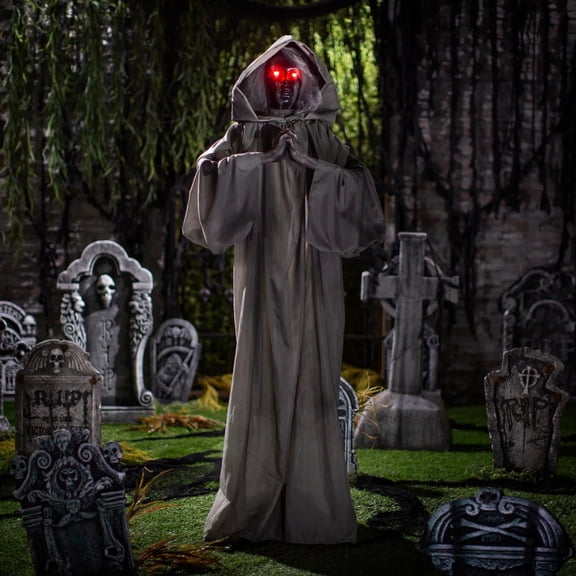 Animated Light-Up Standing Jump Scare Statue with Sound