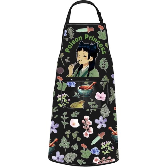 Animated Movie Inspired Gift Anima Fans Apron Apothecary Gift Poison Princess Apron With Pockets