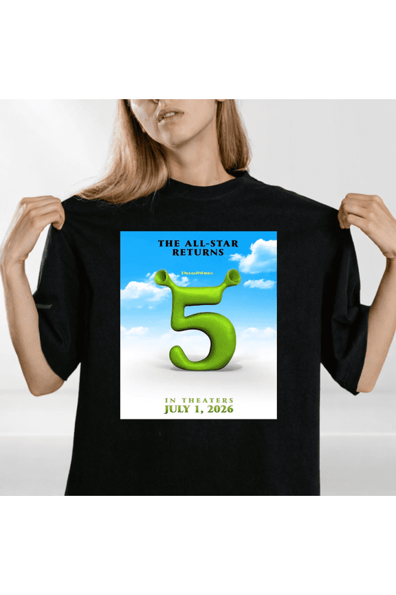 Animated Ogre Movie Poster Graphic Crewneck T-shirt Fleece Pullover,for men and women up to 5XL